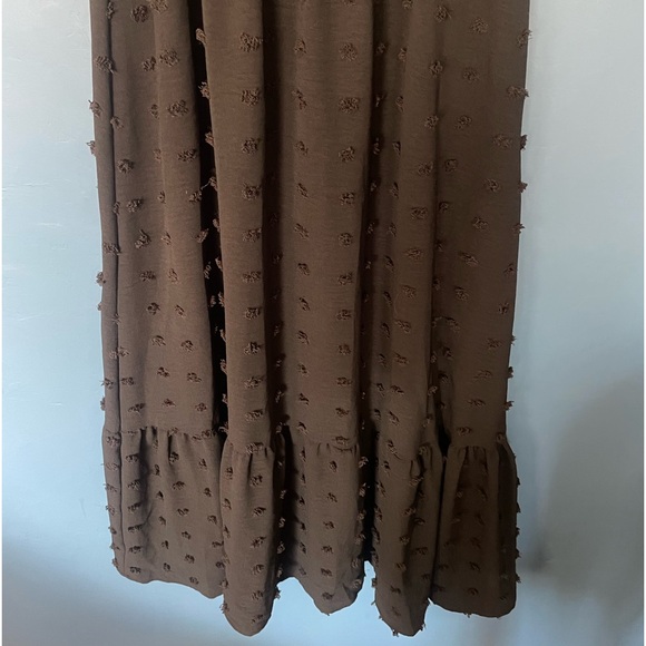 PrettyGarden Swiss Dot Black Maxi Dress - Picture 7 of 9